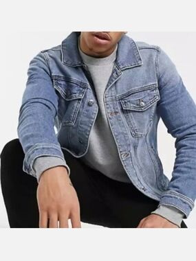 Hollister Light Blue Denim Jacket- L